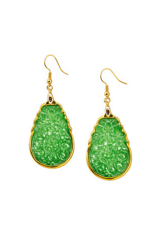 Jade earrings